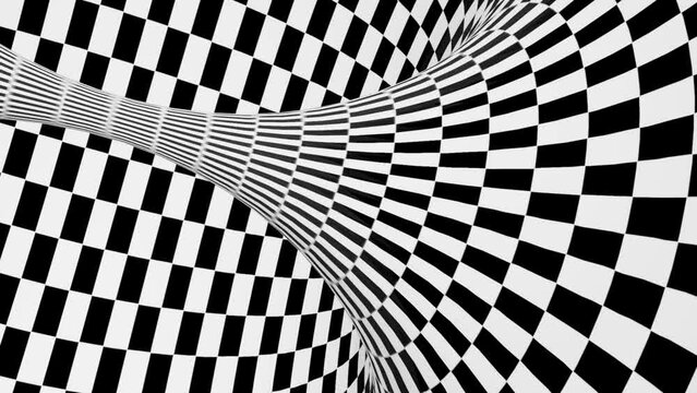 Abstract geometric optical illusion video. 3D geometric isometric animation. 3D Geometric Design. Geometric isometric pattern.