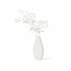 vase with a bouquet of flowers for the interior