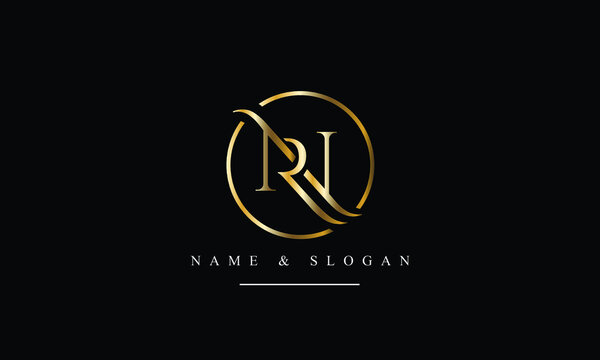 RN, NR, R, N abstract letters logo monogram