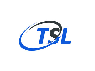 TSL letter creative modern elegant swoosh logo design