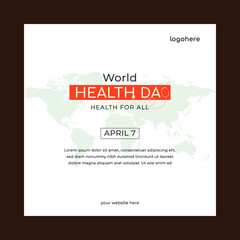  world health day media post template