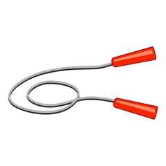 Jump rope icon cartoon vector. Basketball equipment