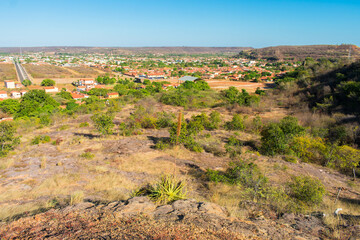 Fototapeta na wymiar A view of Oeiras city in the dry season - Piaui state, Brazil