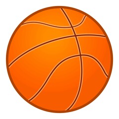 Basketball ball icon cartoon vector. Sport element