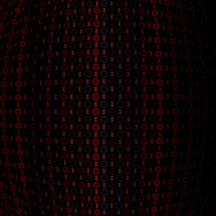 Abstract background with many reddish unusual elements.3d