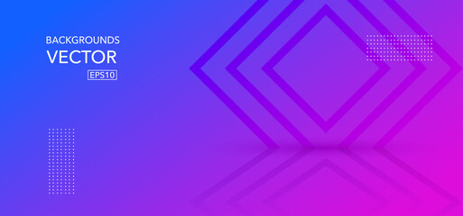 Dark blue and purple abstract background design.diamond shape background Great vectors.