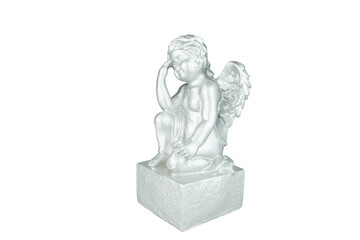 Ceramic Angel isolated on white background