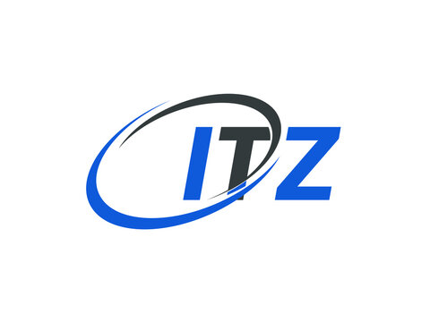 ITZ letter creative modern elegant swoosh logo design
