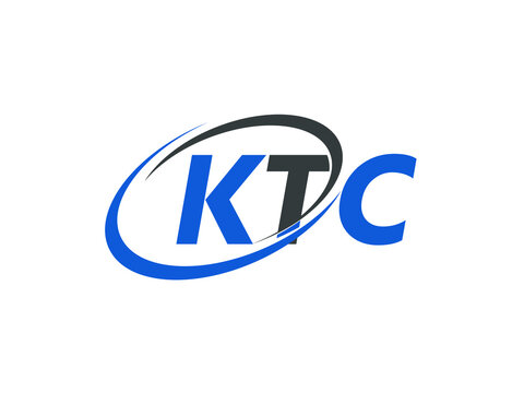 KTC letter creative modern elegant swoosh logo design