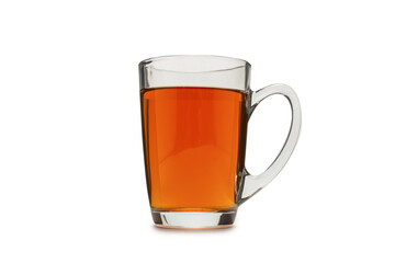 A cup of tea isolated on  white background.