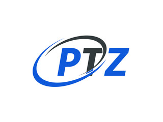 PTZ letter creative modern elegant swoosh logo design