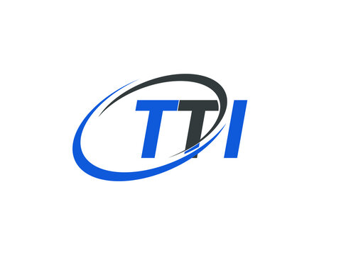 TTI letter creative modern elegant swoosh logo design