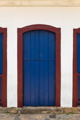 old blue door