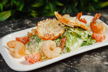 shrimp caesar salad