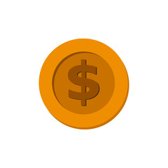 coin money logo icon design template vector