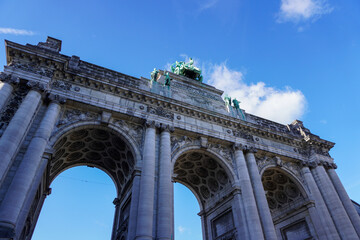 Obraz premium Parc Du Cinquantenaire in Brussels, Belgium.