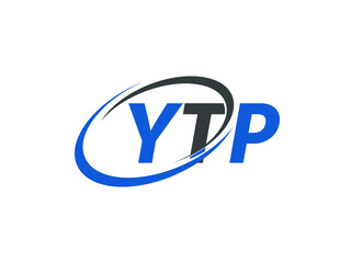 YTP letter creative modern elegant swoosh logo design