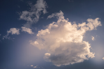 Blauen Himmel.