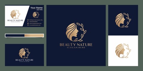 beauty with nature logo design