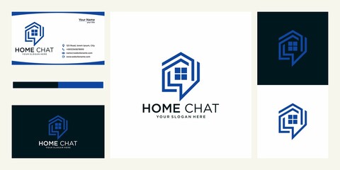 home chat logo design