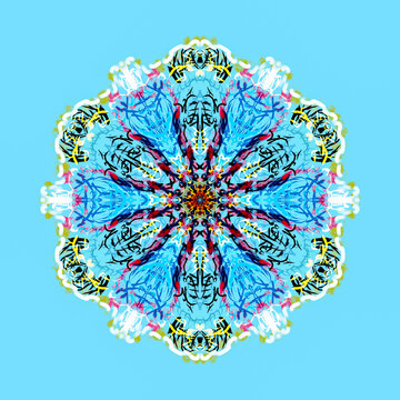 spiritual digital simetrical mandala ornament