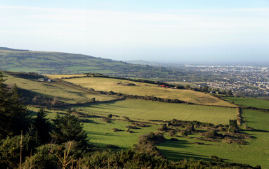 Fototapeta premium Farmland on the outskirts of Dublin.Ireland.