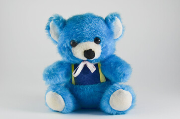 bear.a soft toy on a white background.