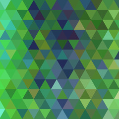 abstract vector geometric triangle background - green and blue