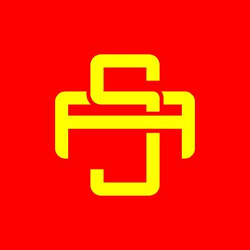 Initial SA, FSF, SFF, monogram logo vector.