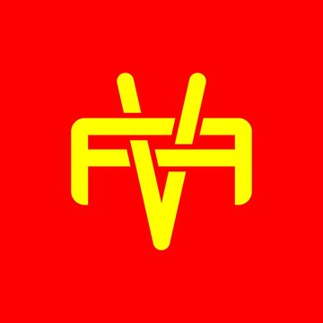 Initial, VA, AV, FVF, VFF, monogram logo vector.