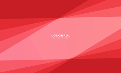 Abstract red gradient shapes for creative background and banner