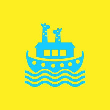 recommend clip art: Noah's Ark With Giraffes Icon