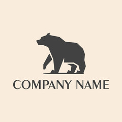 Bear Logo design vector template. Wild animal icon