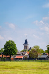 Fototapeta na wymiar Citysc ape of church town Zieuwent in Achterhoek Gelderland in the Netherlands