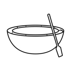 Vector illustration of boat and vietnamese logo. Set of boat and paddle stock vector illustration.