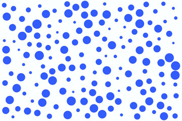 Scattered random colorful dots and points dispersion on colorful background. Bold colorful spots dispersing overlay template. Modern vector illustration.