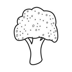 Vector illustration of broccoli and vegetables logo. Collection of broccoli and green stock vector illustration.