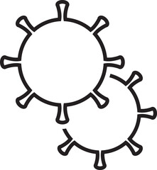 virus icon design template