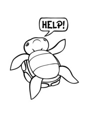 Arme Hilflose Schildkröte 
