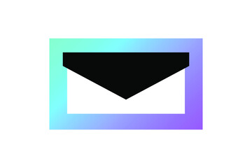 Modern envelope icon. Mail Symbol. Vector illustration isolated on white background. EPS 10