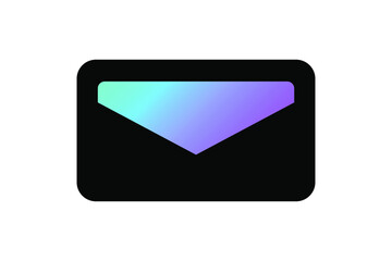 Modern envelope icon. Mail Symbol. Vector illustration isolated on white background. EPS 10