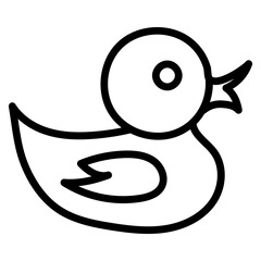 A trendy design icon of duck