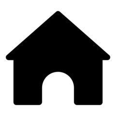 Home Flat Icon Isolated On White Background