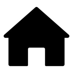 Home Flat Icon Isolated On White Background