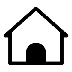 Home Flat Icon Isolated On White Background