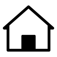 Home Flat Icon Isolated On White Background