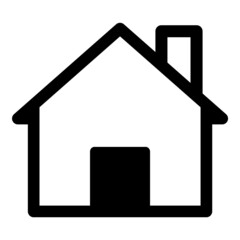 Home Flat Icon Isolated On White Background