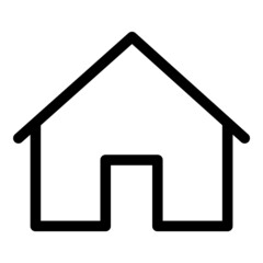 Home Flat Icon Isolated On White Background