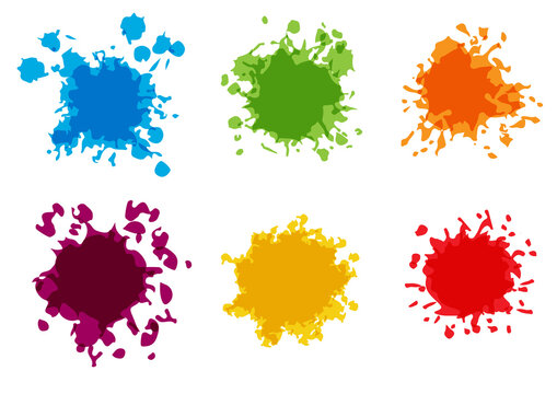 Abstract vector splatter color on gray background design. illustration vector design.
