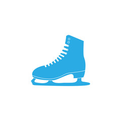 The skates icon. Figure skates symbol. Flat Vector illustration